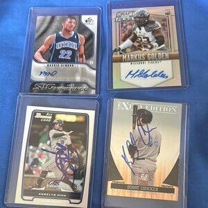 4 Card Random Autograph Lot